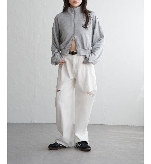 VENCE share style「裏毛ショートブルゾン」|スウェット・ジャージ|