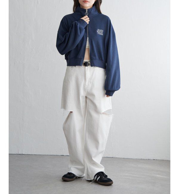 VENCE share style「裏毛ショートブルゾン」|スウェット・ジャージ|