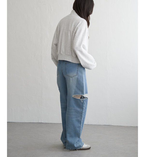 VENCE share style「裏毛ショートブルゾン」|スウェット・ジャージ|