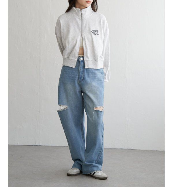 VENCE share style「裏毛ショートブルゾン」|スウェット・ジャージ|