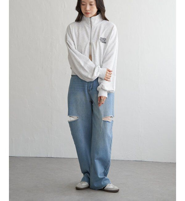 VENCE share style「裏毛ショートブルゾン」|スウェット・ジャージ|