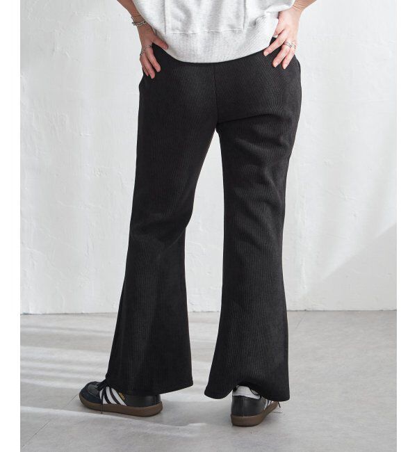 VENCE share style「コーデユロイ裏フリースフレアパンツ」|その他|