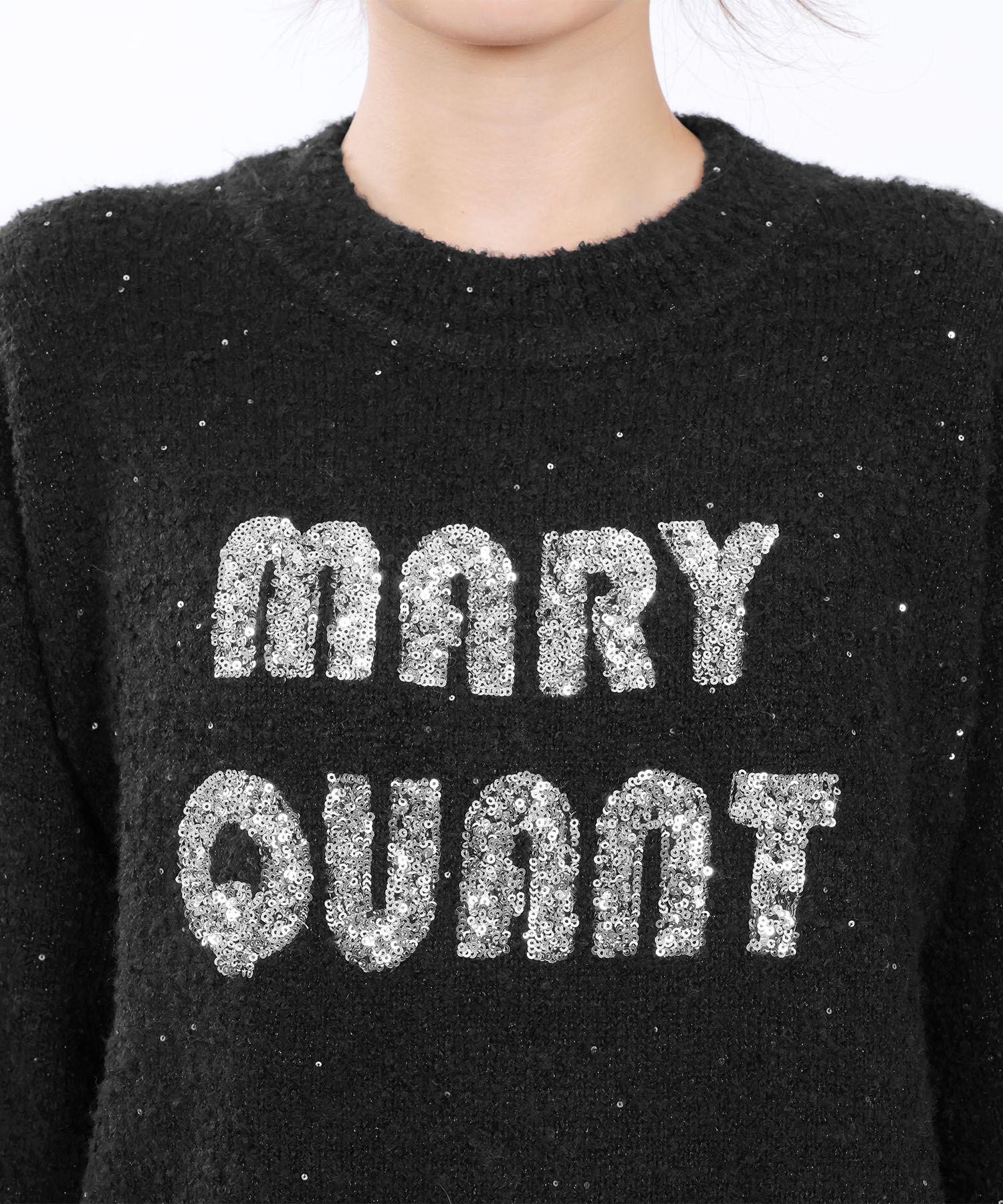MARY QUANT「スパンコールニット プルオーバー」|プルオーバー|