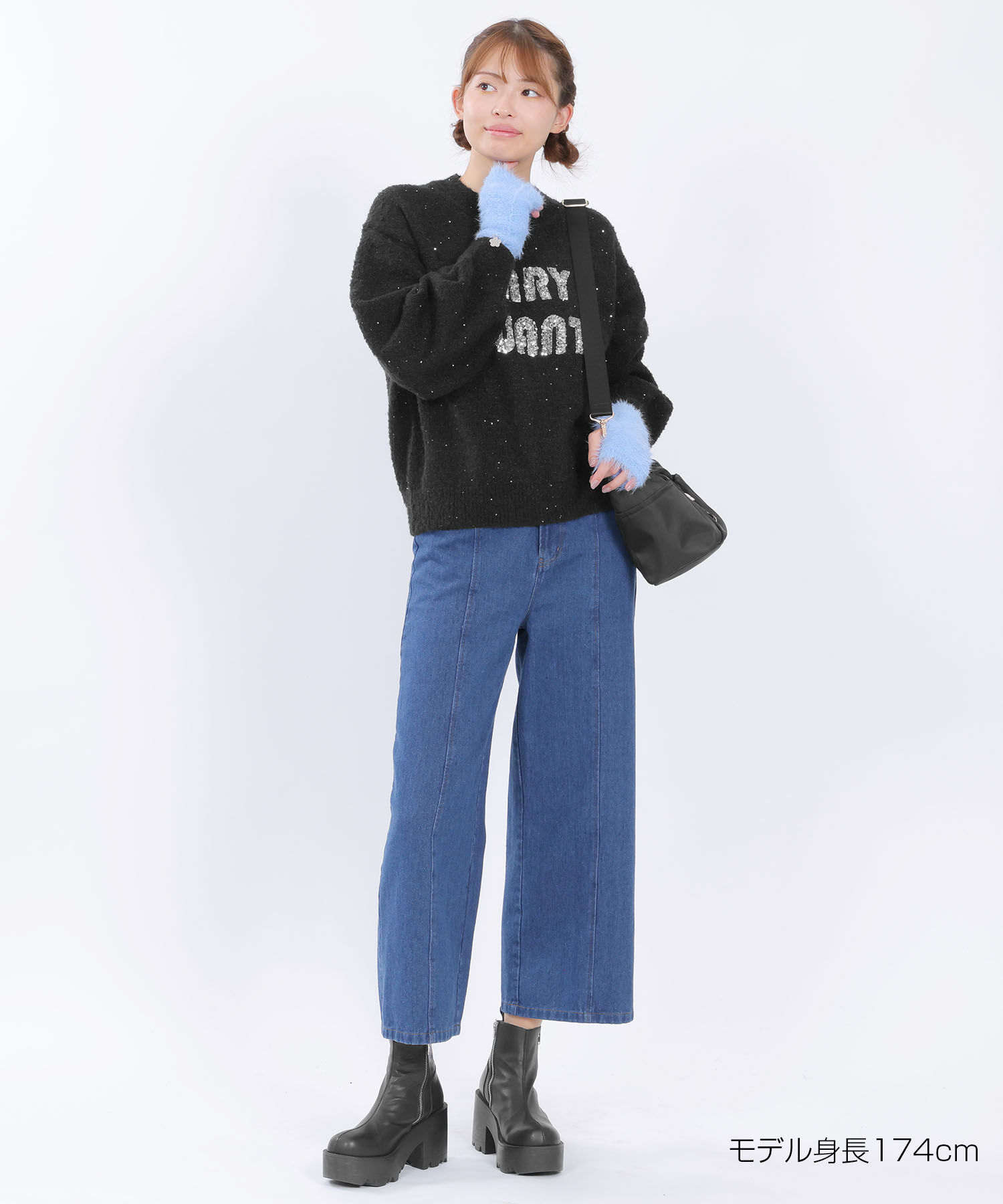 MARY QUANT「スパンコールニット プルオーバー」|プルオーバー|