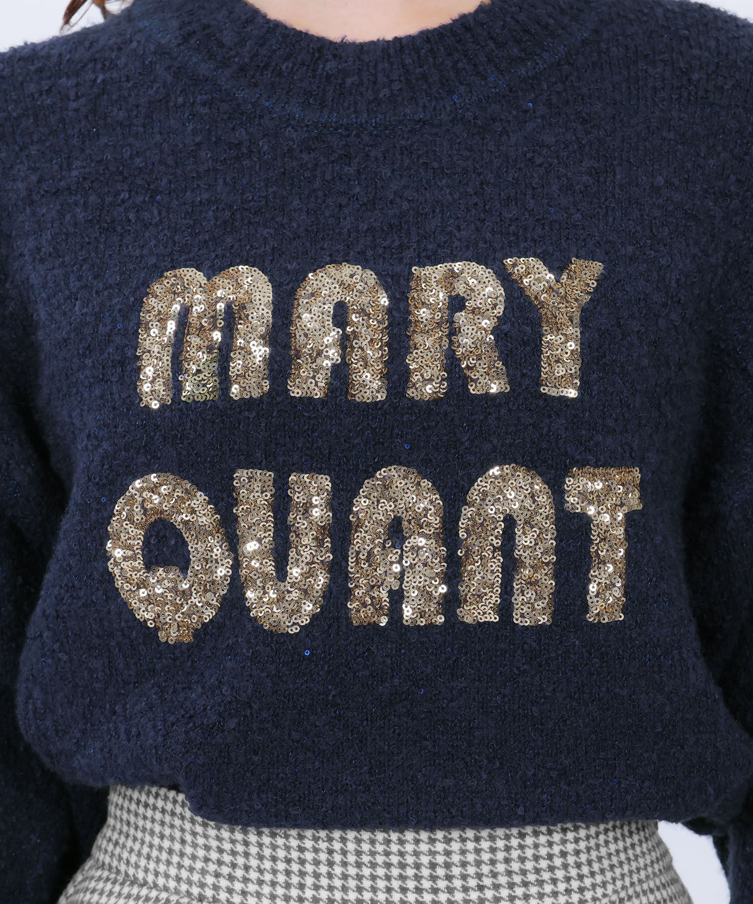 MARY QUANT「スパンコールニット プルオーバー」|プルオーバー|