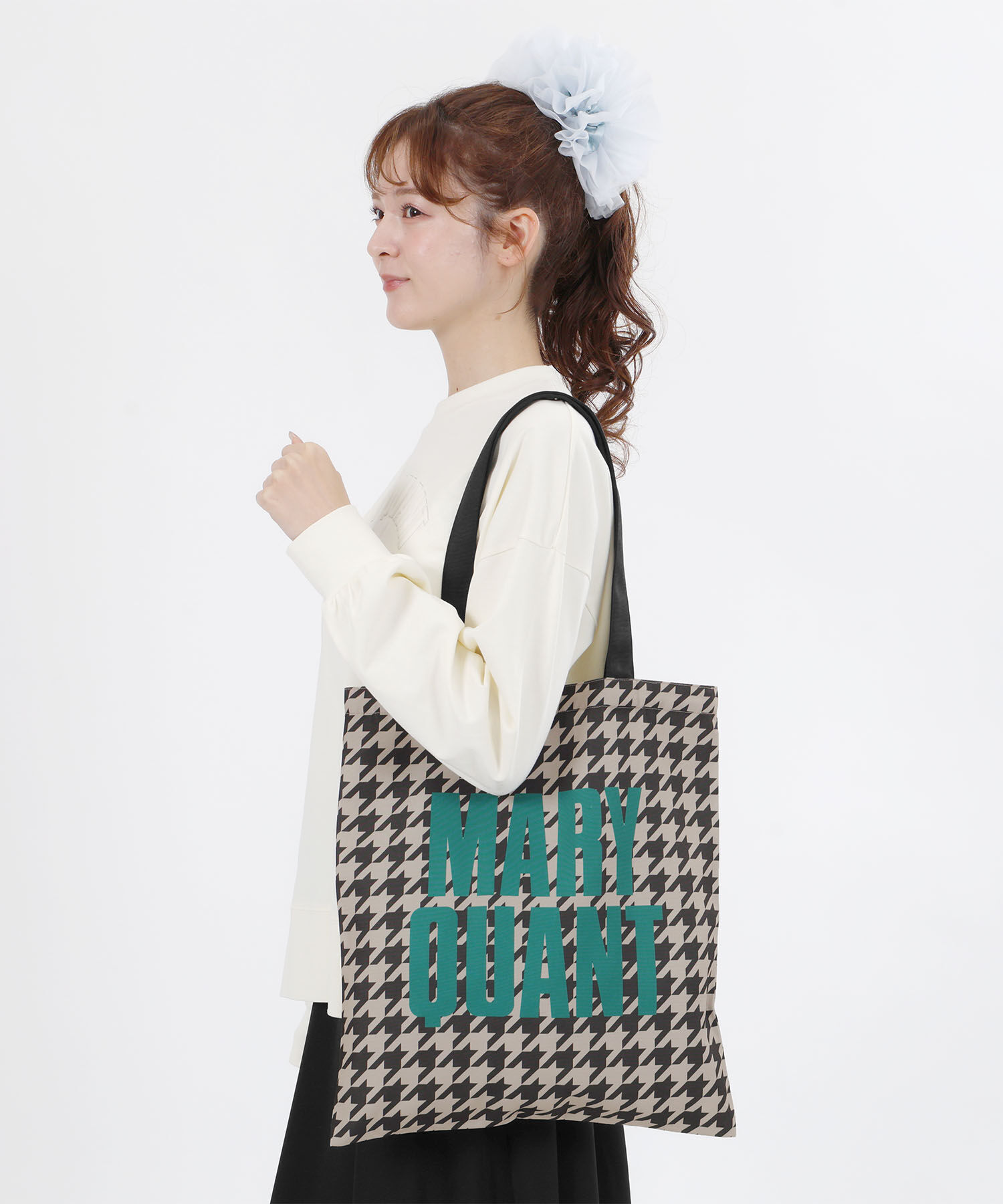 MARY QUANT「ポリキャンバスロゴ トート」|トートバッグ|