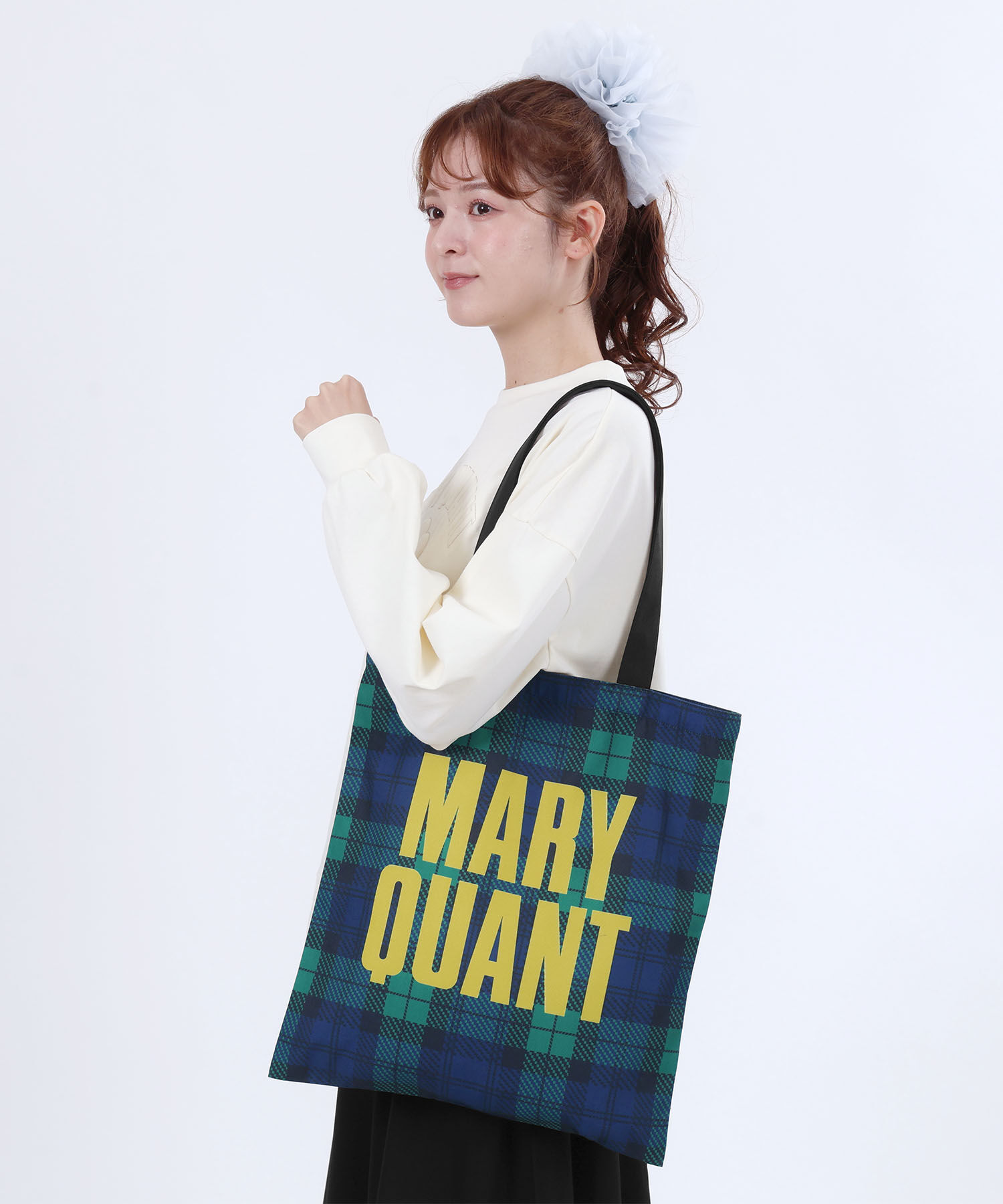 MARY QUANT「ポリキャンバスロゴ トート」|トートバッグ|