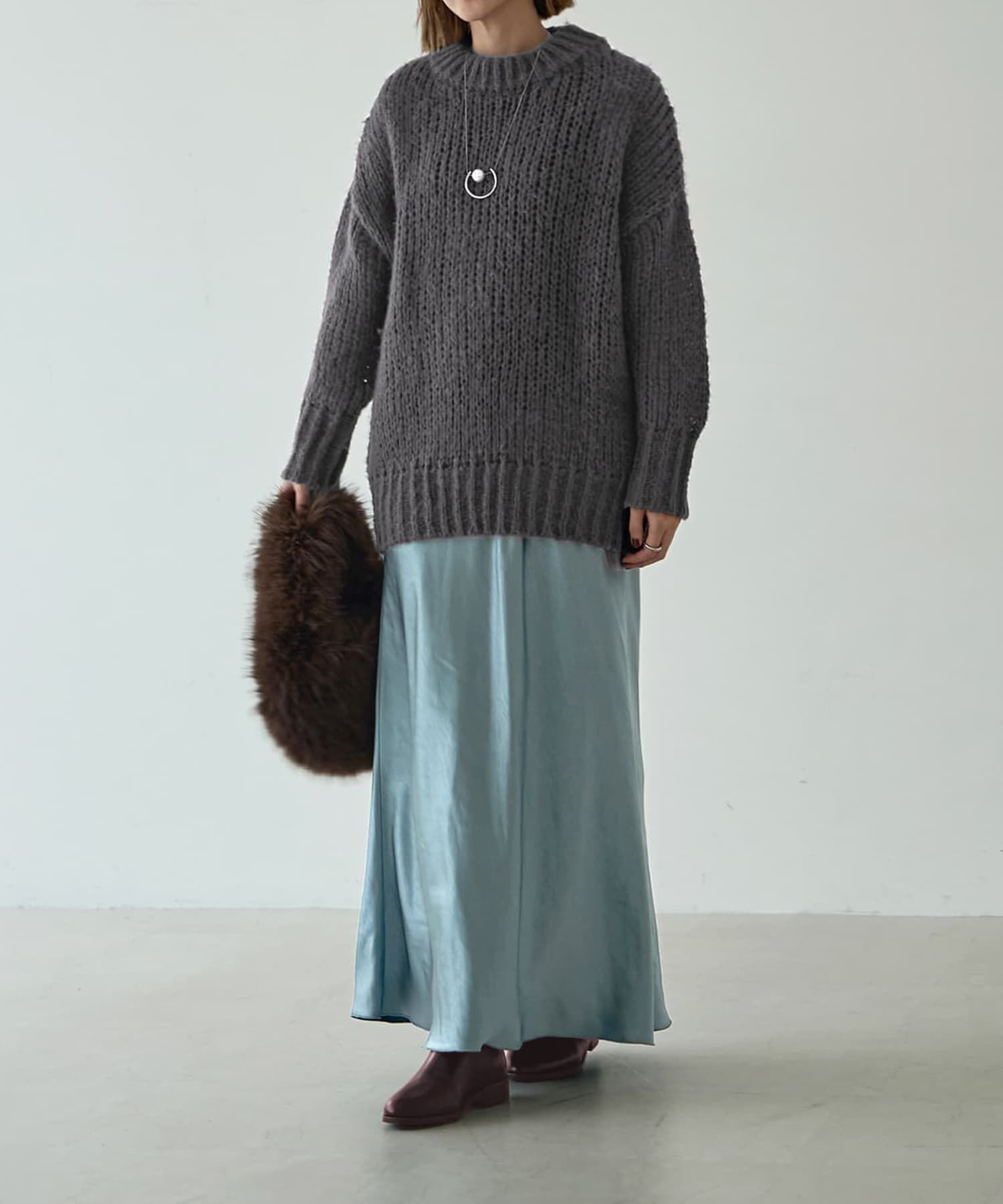 STYLE DELI「ルーズ編みニットプルオーバー」|ニット・セーター|