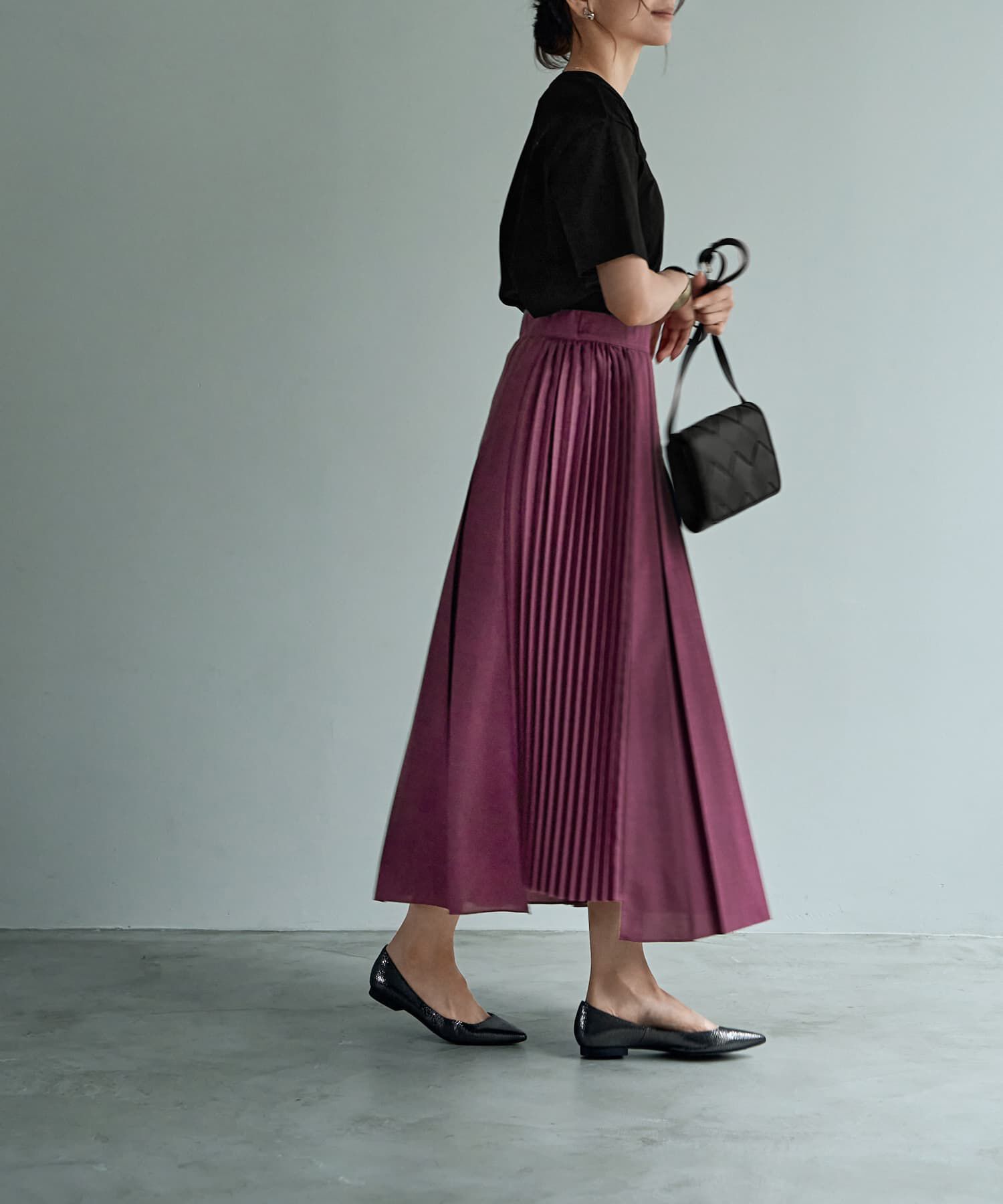 STYLE DELI「【LUXE】段差デザインプリーツスカート」|スカート|