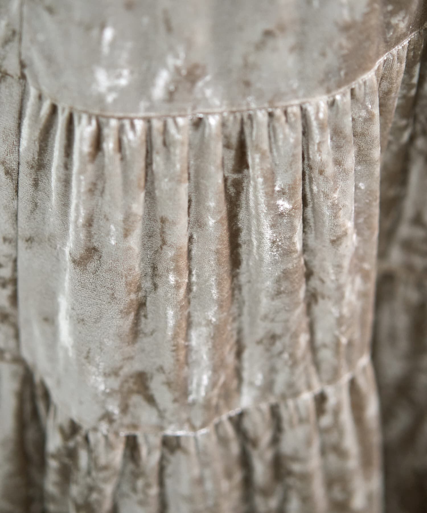 STYLE DELI「５段ティアードベロアスカート」|スカート|