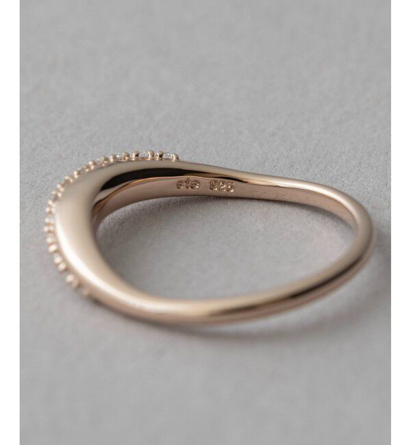 ete「[ONLINE Limited] ビジュー クレセントムーン リング」|リング|