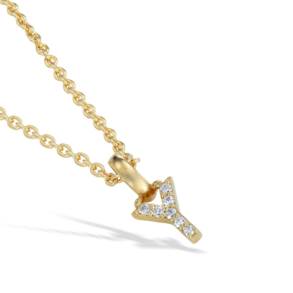 STAR JEWELRY「DIAMOND INITIAL CHARM (Y)」|ネックレス|