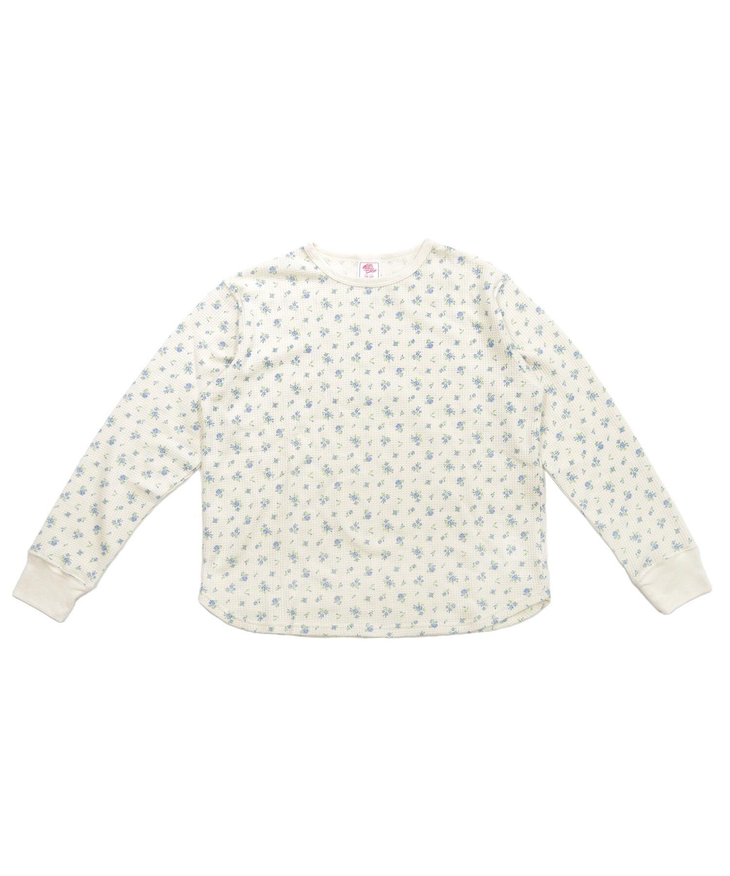 BACKYARD FAMILY「ワッフル 生地 セットアップ 通販 JEMORGAN サーマル JD570-59S 花柄 かわいい」|ルームウェア|