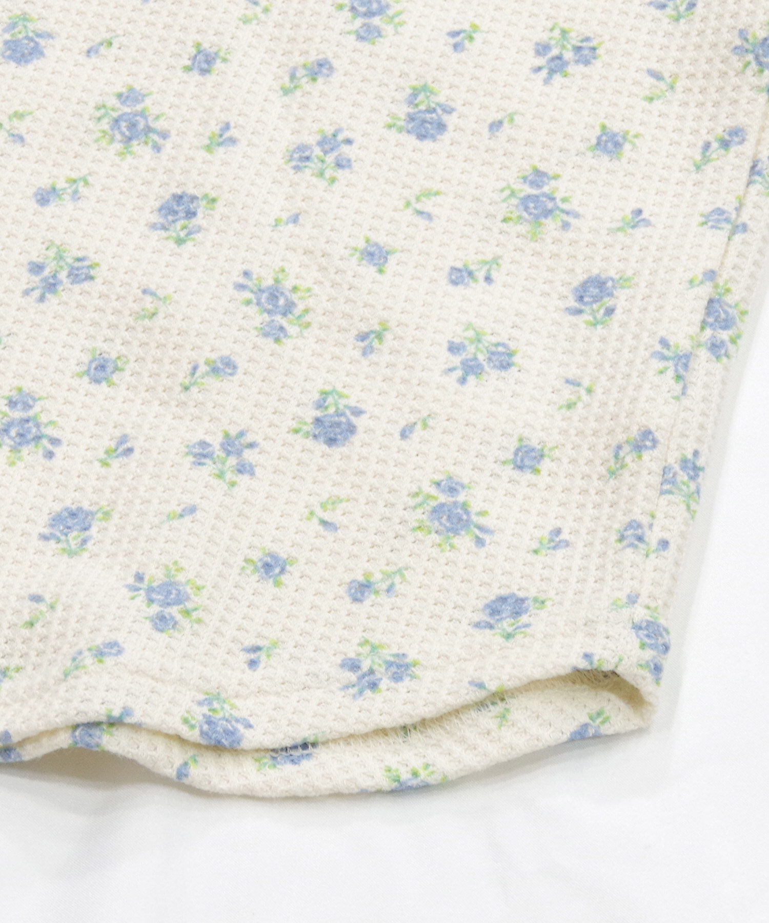 BACKYARD FAMILY「ワッフル 生地 セットアップ 通販 JEMORGAN サーマル JD570-59S 花柄 かわいい」|ルームウェア|