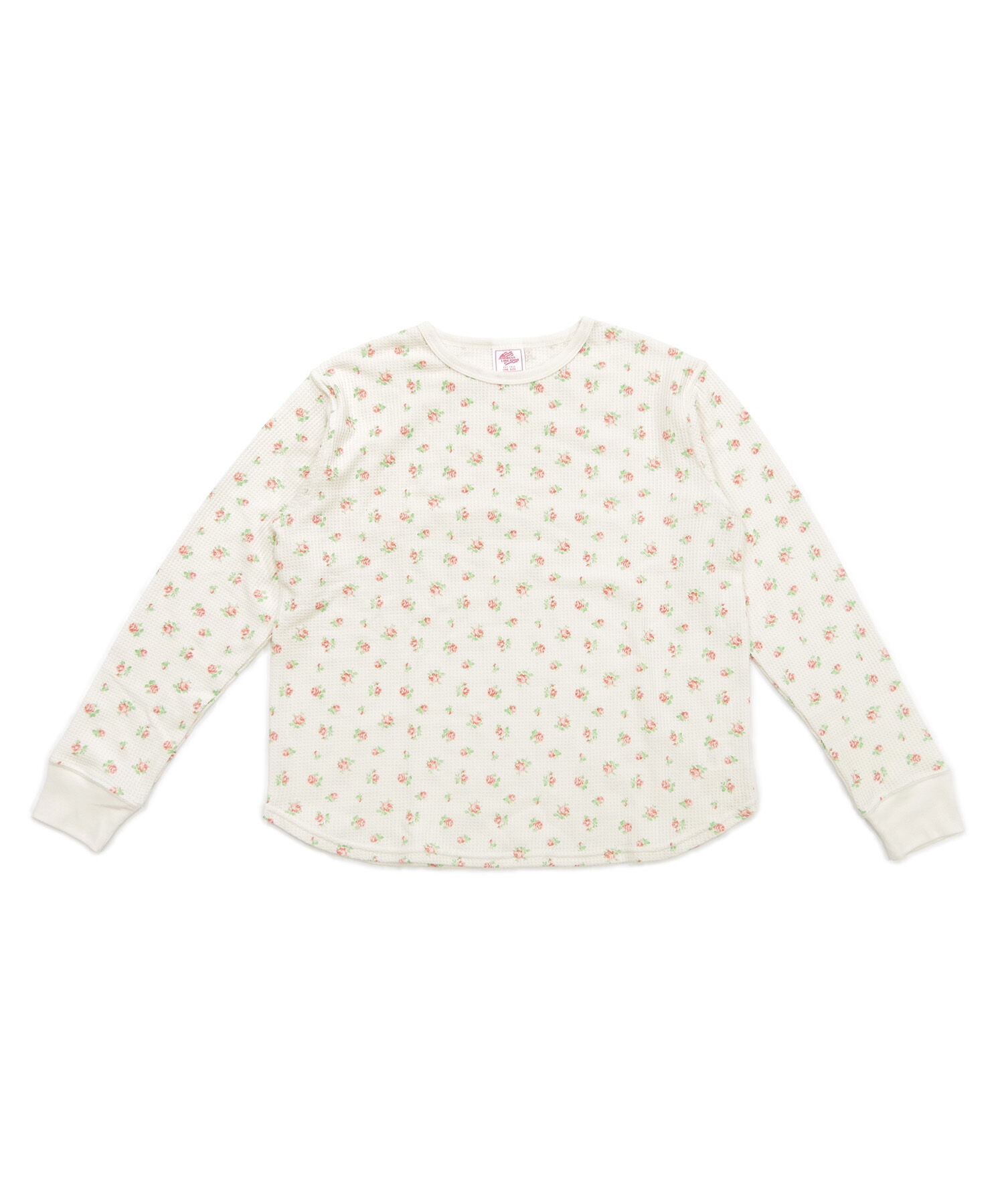 BACKYARD FAMILY「ワッフル 生地 セットアップ 通販 JEMORGAN サーマル JD570-59S 花柄 かわいい」|ルームウェア|