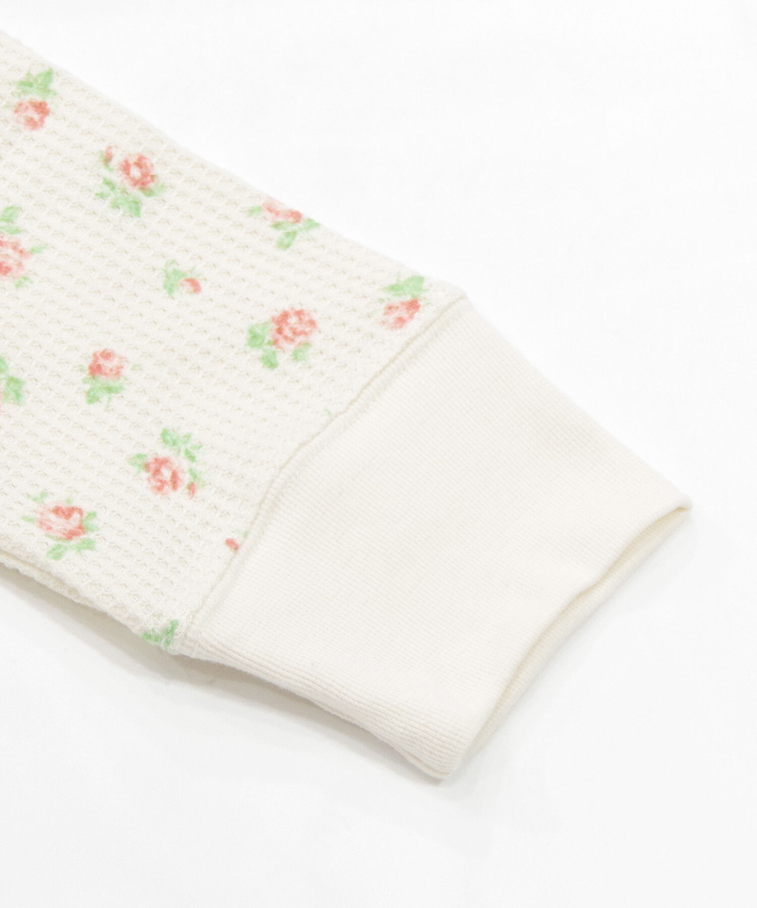 BACKYARD FAMILY「ワッフル 生地 セットアップ 通販 JEMORGAN サーマル JD570-59S 花柄 かわいい」|ルームウェア|