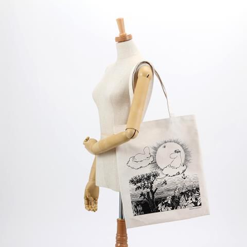 銀座かねまつ「S7MOOMIN-3OTHBLK 【ムーミンコラボ】エコトートバッグ」|トートバッグ|