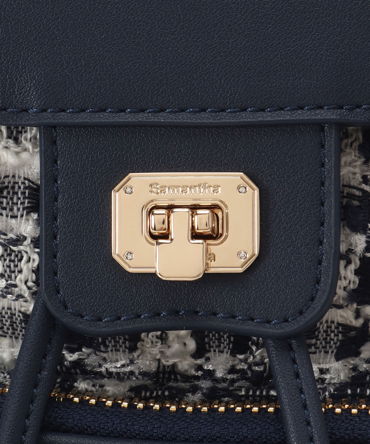 Samantha Thavasa「オリジナル金具ツイード リュック」|リュック|