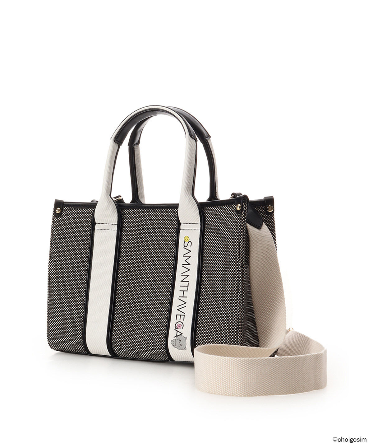 Samantha Vega「チェゴシム&times;SAMANTHAVEGA　「ねこゴシム」ロゴテープバッグ」|ハンドバッグ|