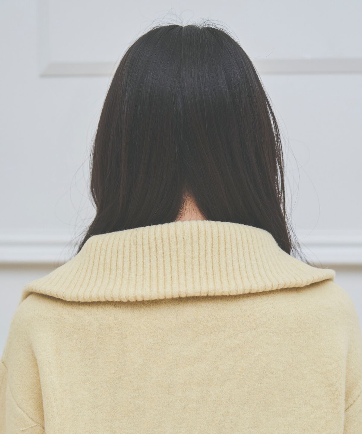 アンドクチュール「ZIPビッグカラープルオーバー」|ニット・セーター|