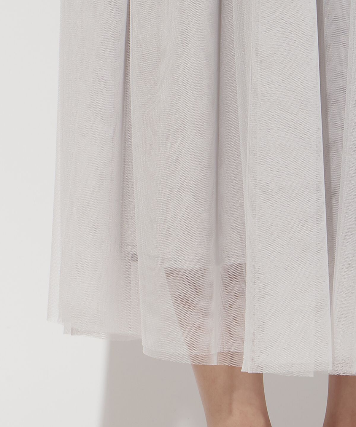 アンドクチュール「チュールギャザードッキングワンピース」|ワンピース|