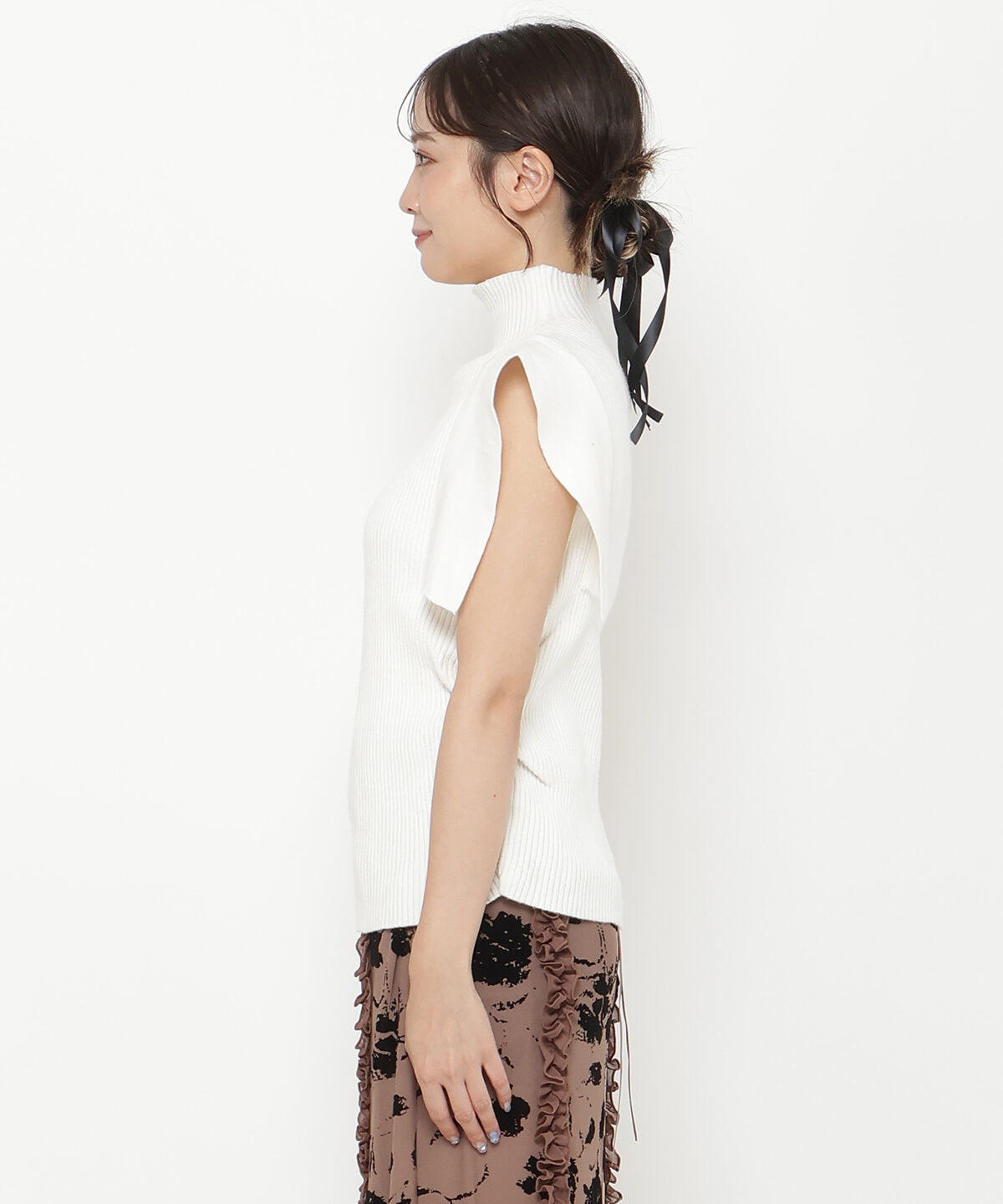 REDYAZEL「スクエアスリーブ ニットトップス」|ニット・セーター|