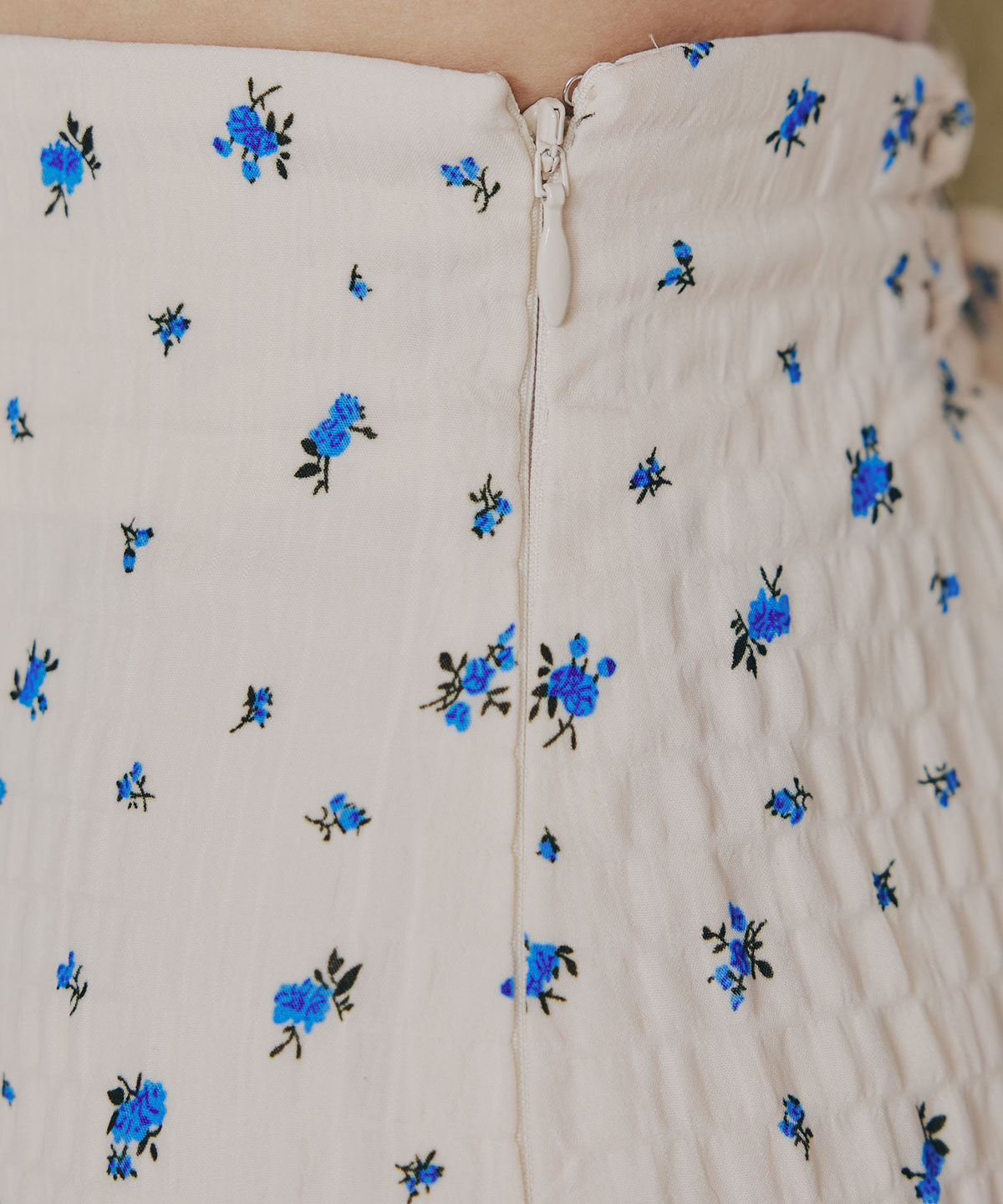 REDYAZEL「ミニフラワーイレヘムロングスカート」|フレア|