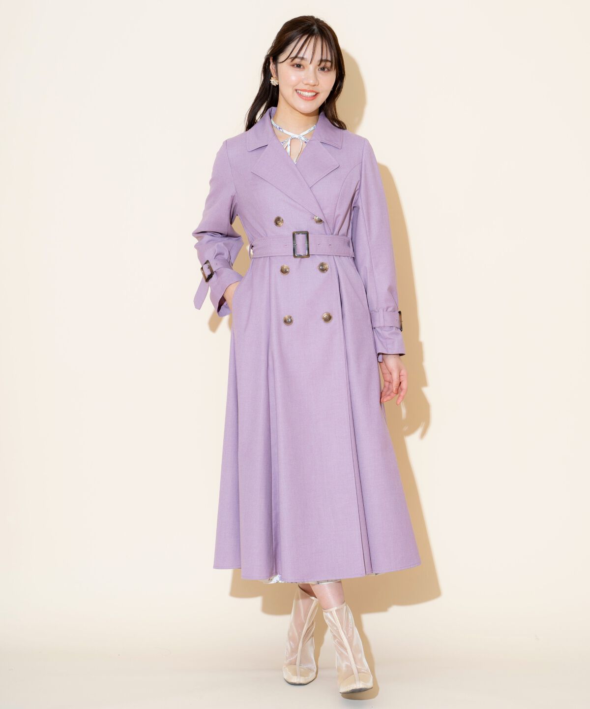 WILLSELECTION「Wボタンスプリングコート」|トレンチコート|