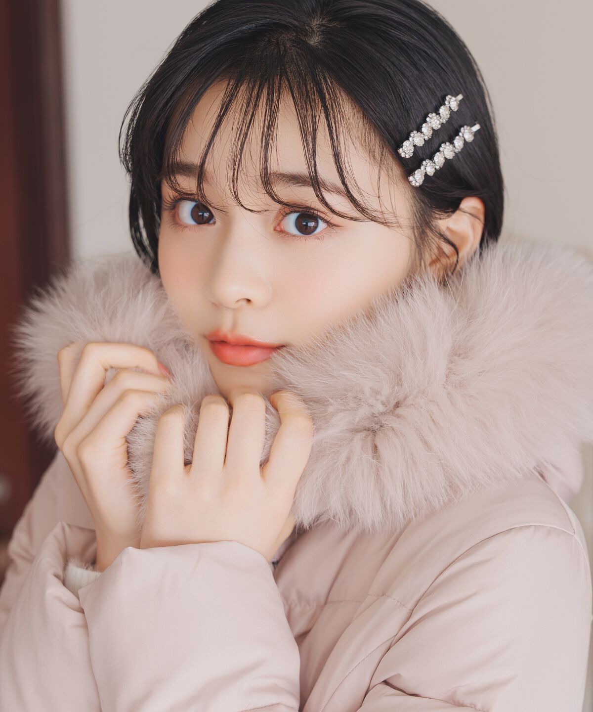 WILLSELECTION「フードファーペプラムショートダウン」|ダウン|