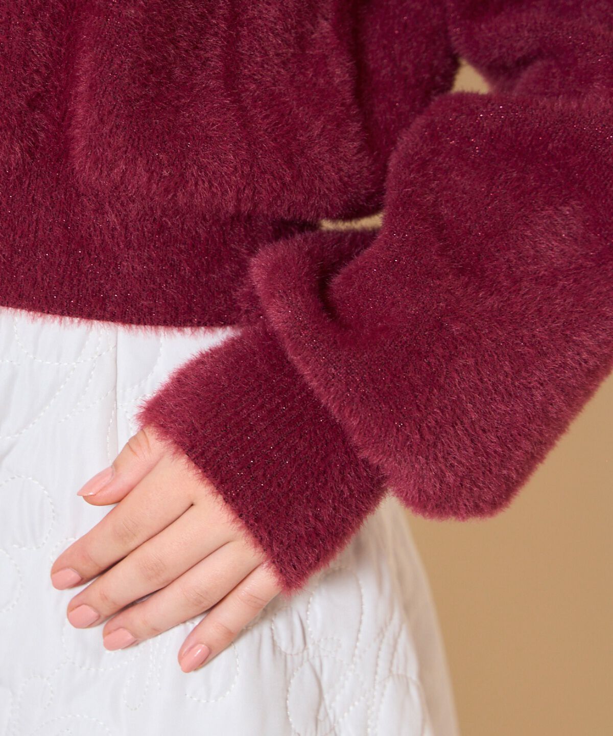 WILLSELECTION「アソートボタンラメフェザーカーディガン」|カーディガン|