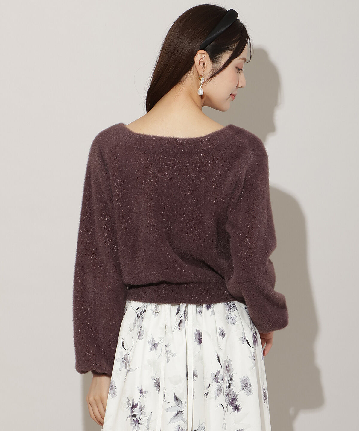 WILLSELECTION「アソートボタンラメフェザーカーディガン」|カーディガン|