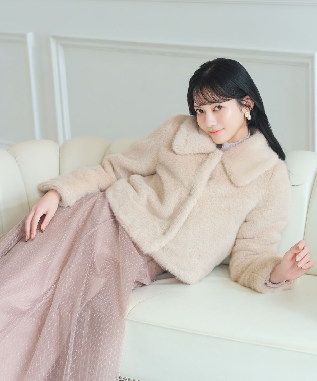 WILLSELECTION「ステンカラーエコファーショートジャケット」|ブルゾン・スタジャン|