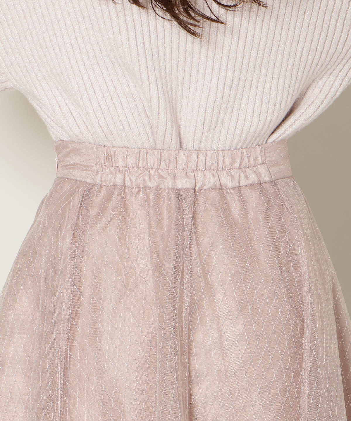 WILLSELECTION「ラメチュールボリュームスカート」|フレア|