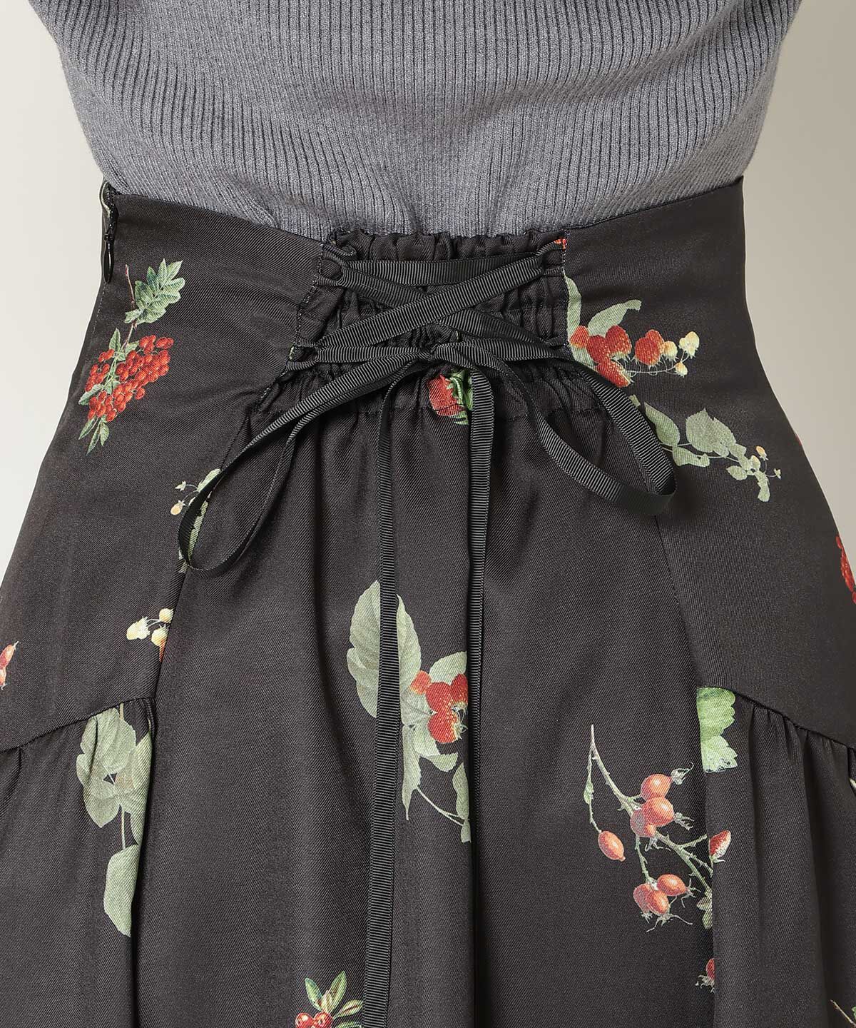 WILLSELECTION「ウィンターボタニカルスカート」|フレア|