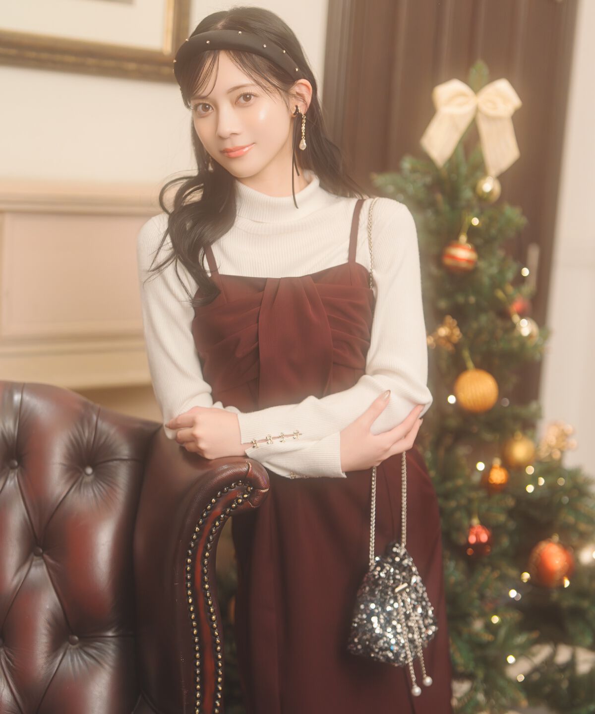 WILLSELECTION「リボンデザインIラインワンピース」|ワンピース|