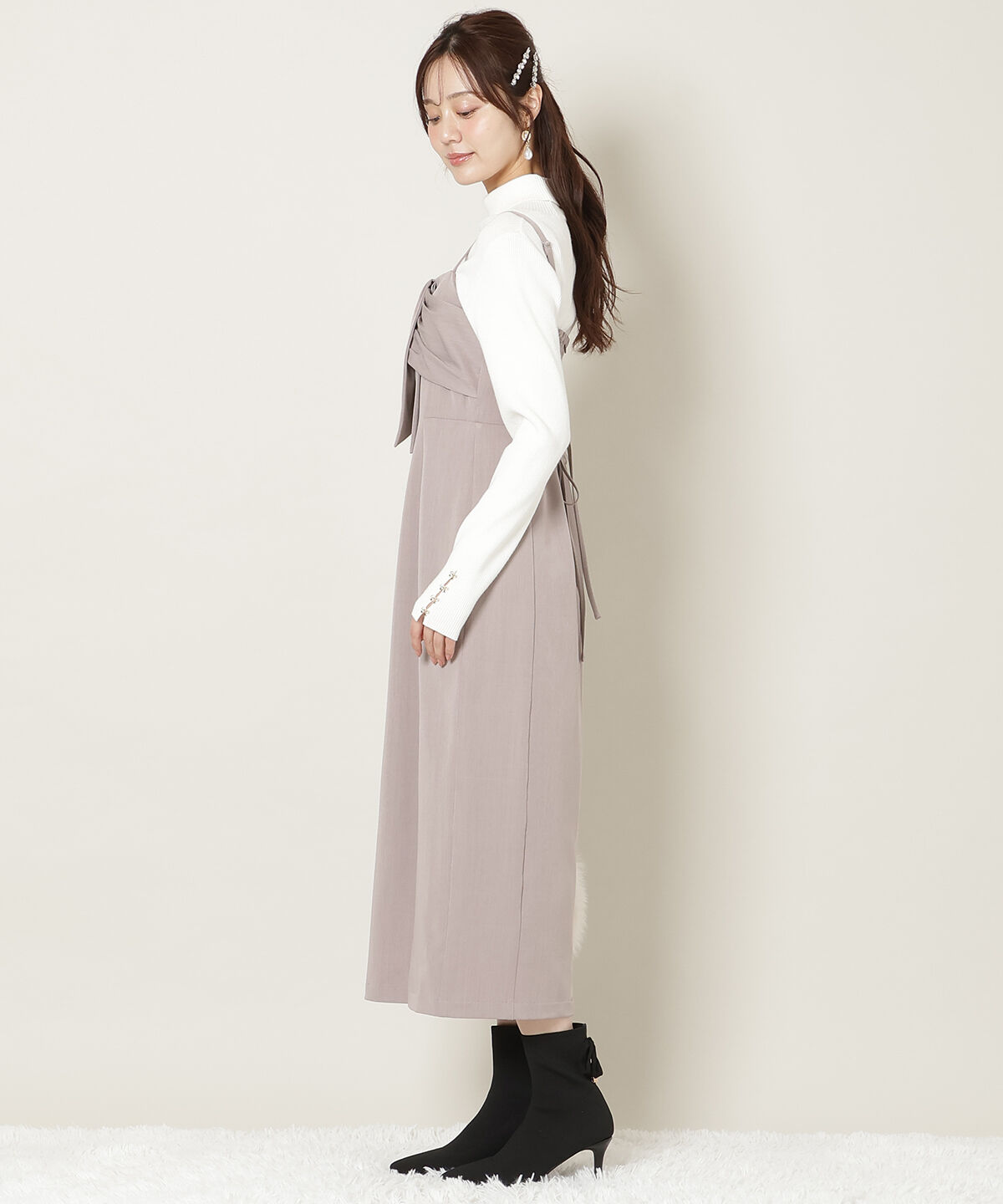 WILLSELECTION「リボンデザインIラインワンピース」|ワンピース|