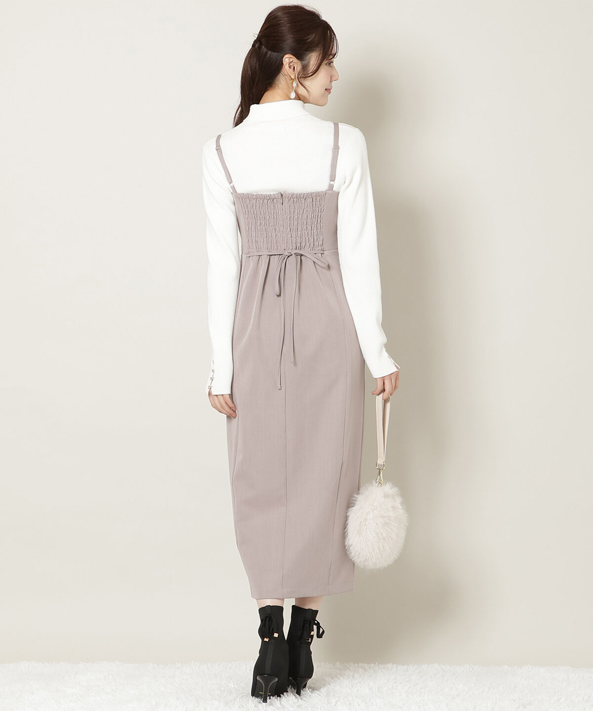 WILLSELECTION「リボンデザインIラインワンピース」|ワンピース|