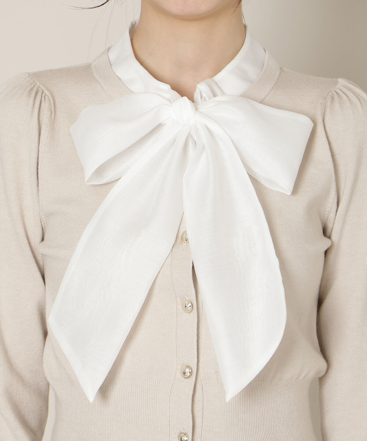 WILLSELECTION「リボンタイプルオーバー」|ニット・セーター|