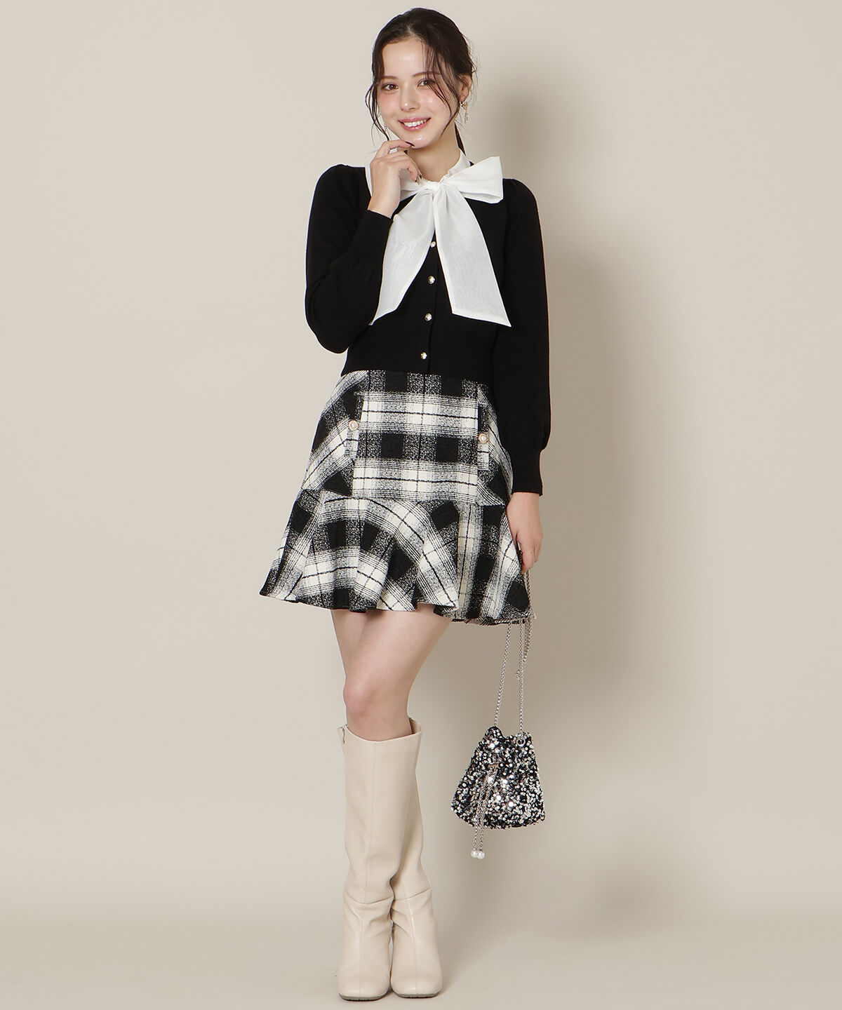 WILLSELECTION「リボンタイプルオーバー」|ニット・セーター|