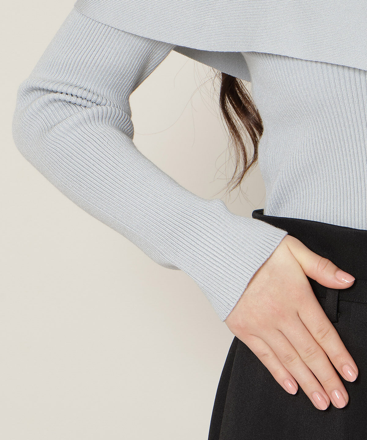 WILLSELECTION「オープンショルダーレイヤードニット」|ニット・セーター|