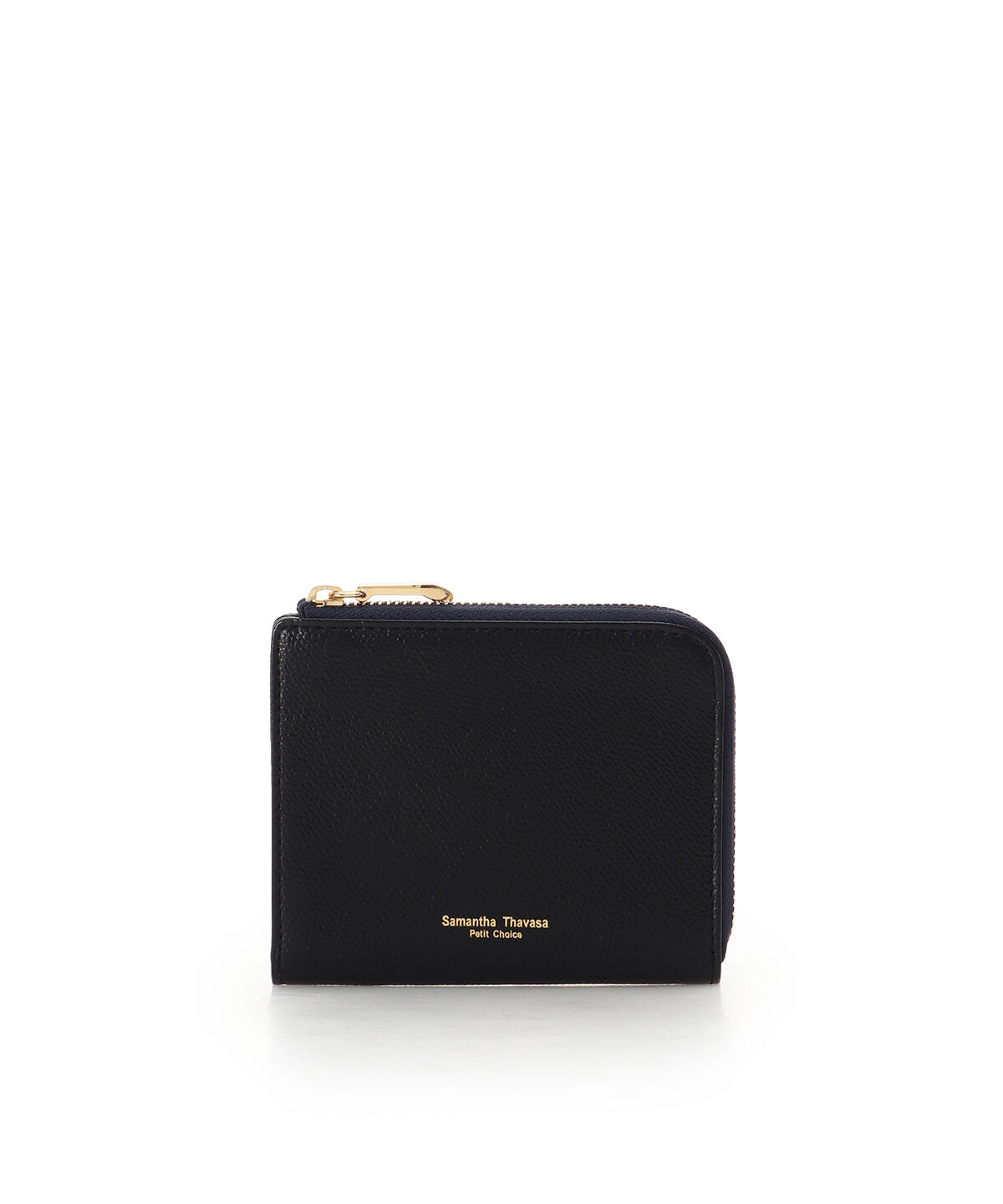 Samantha Thavasa Petit Choice「シンプルL字ファスナー 折財布」|財布|ブラック