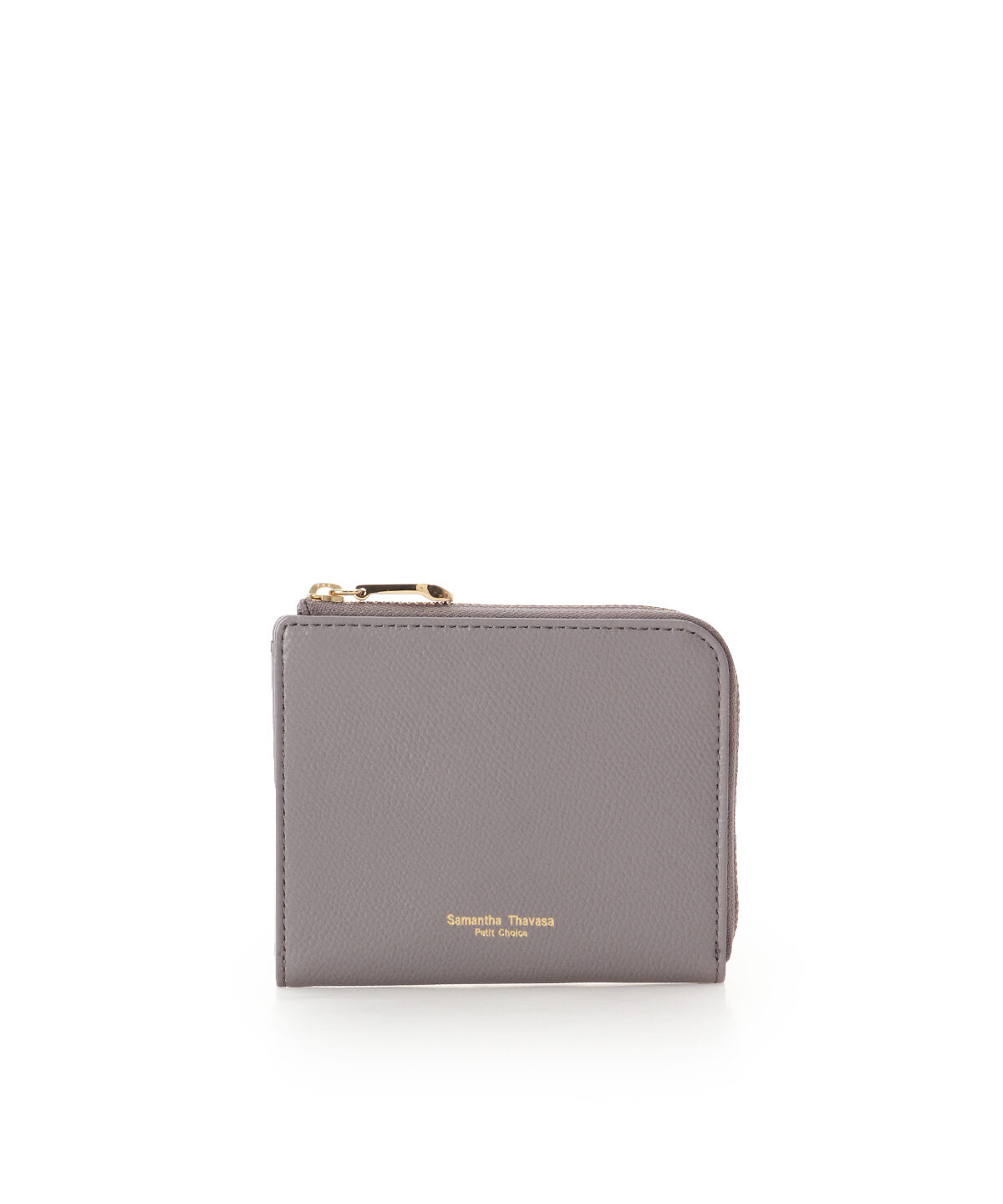 Samantha Thavasa Petit Choice「シンプルL字ファスナー 折財布」|財布|グレージュ