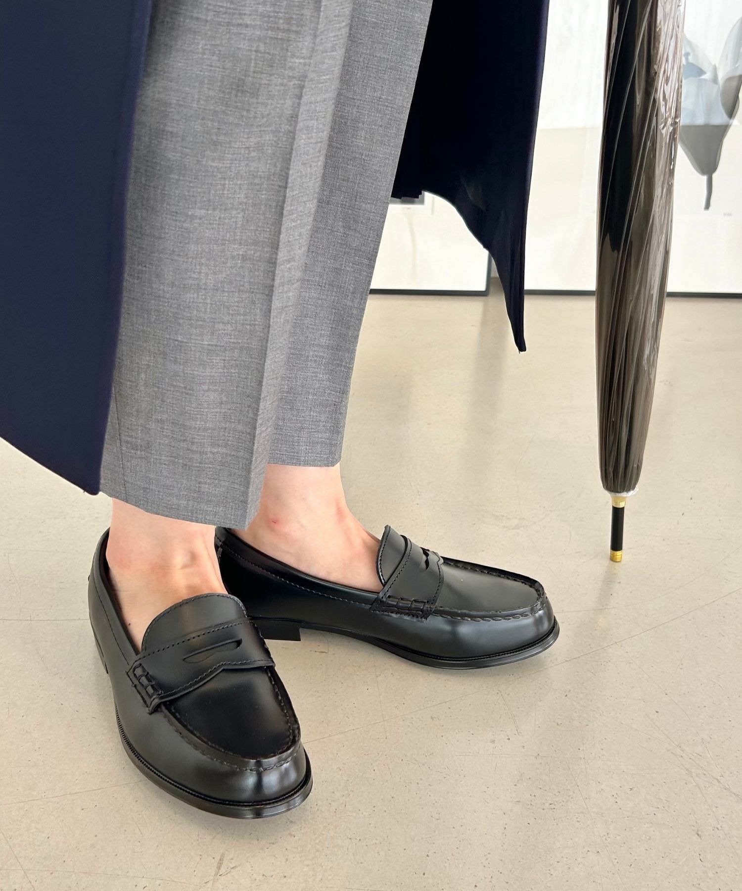 ORiental TRaffic「【防水】 レインローファー /R-1020 レインシューズ ローファー  晴雨兼用 通学 通勤」|パンプス|