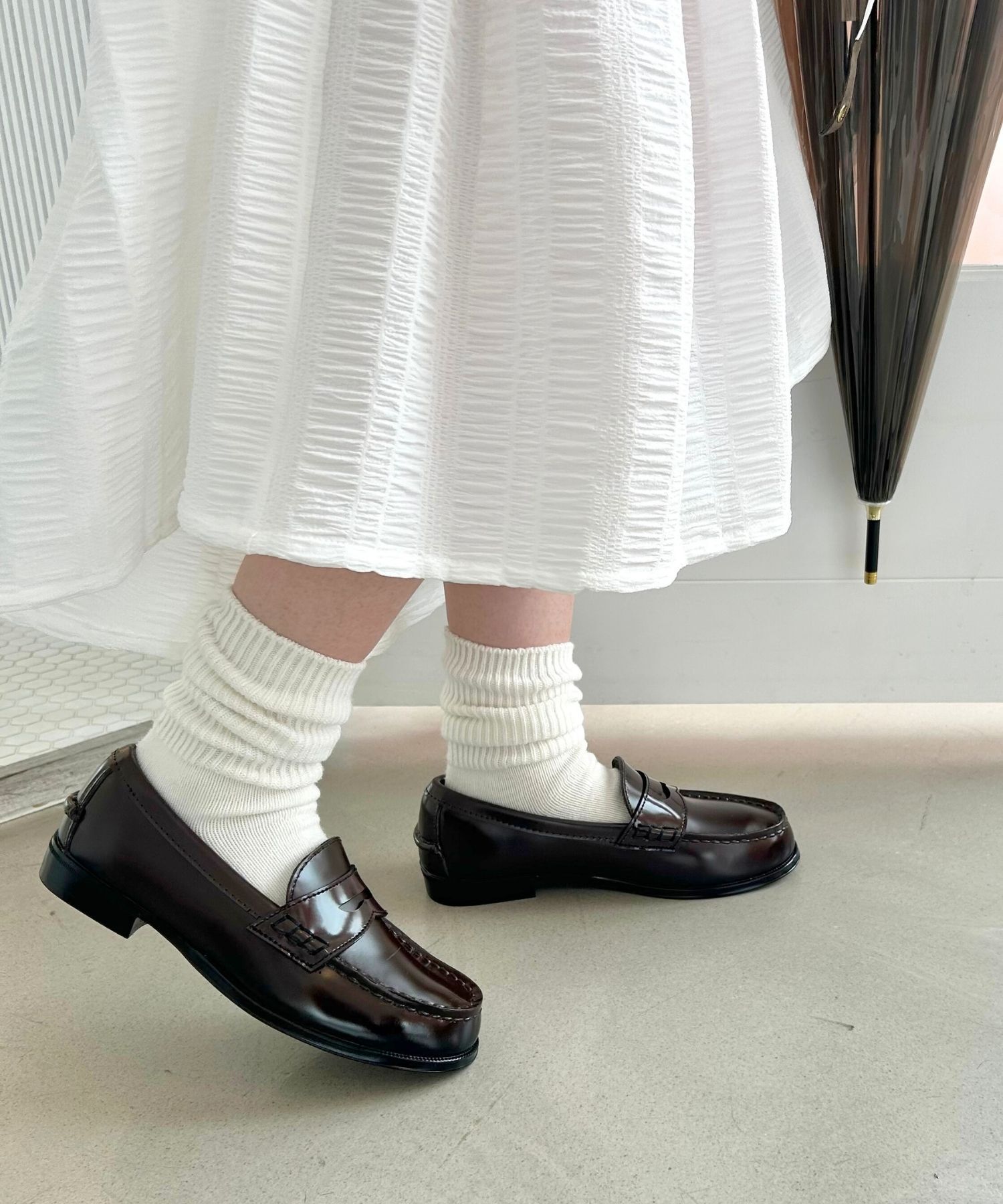 ORiental TRaffic「【防水】 レインローファー /R-1020 レインシューズ ローファー  晴雨兼用 通学 通勤」|パンプス|