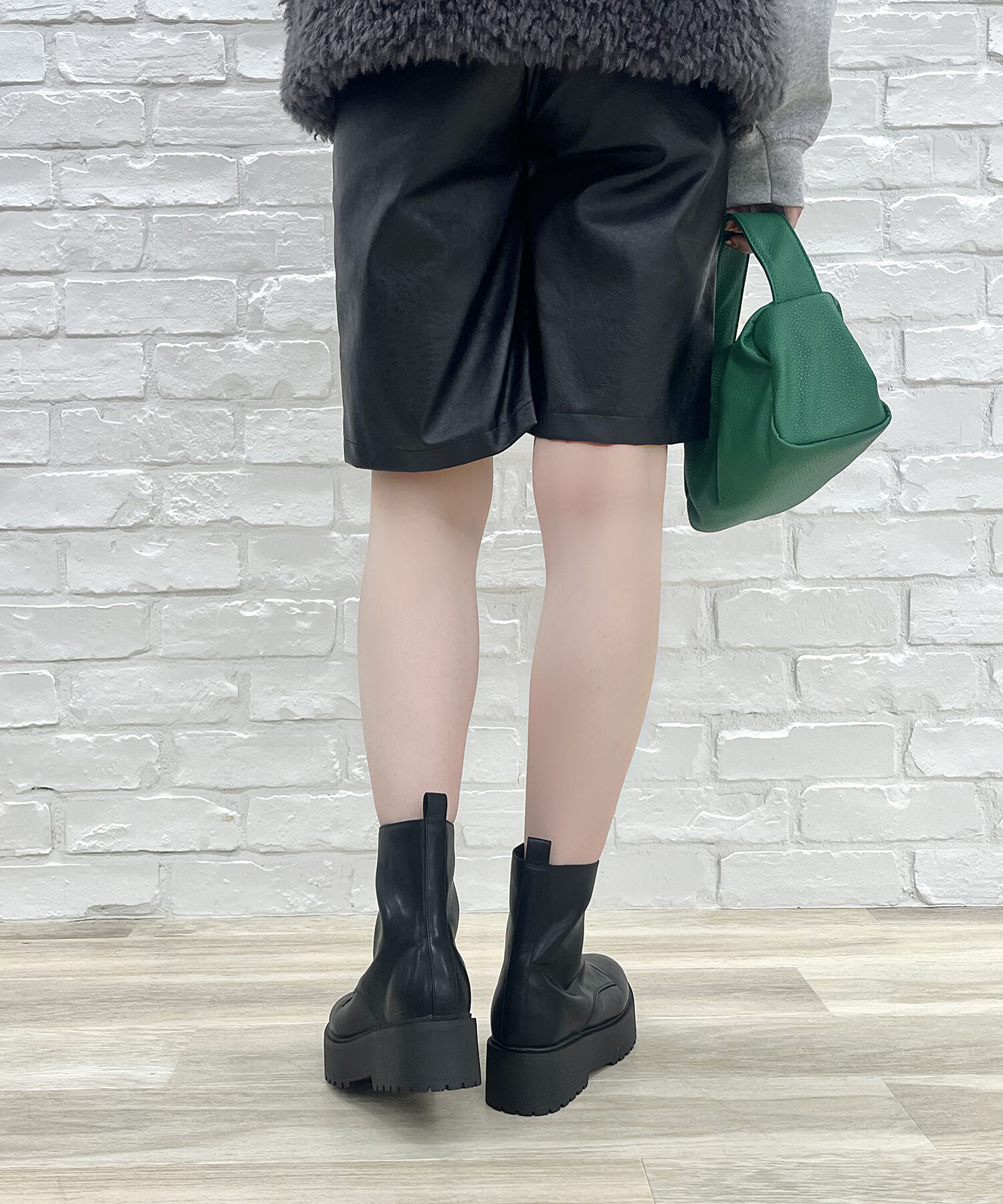 ORiental TRaffic「厚底フロントジップブーツ/31402」|ショートブーツ|