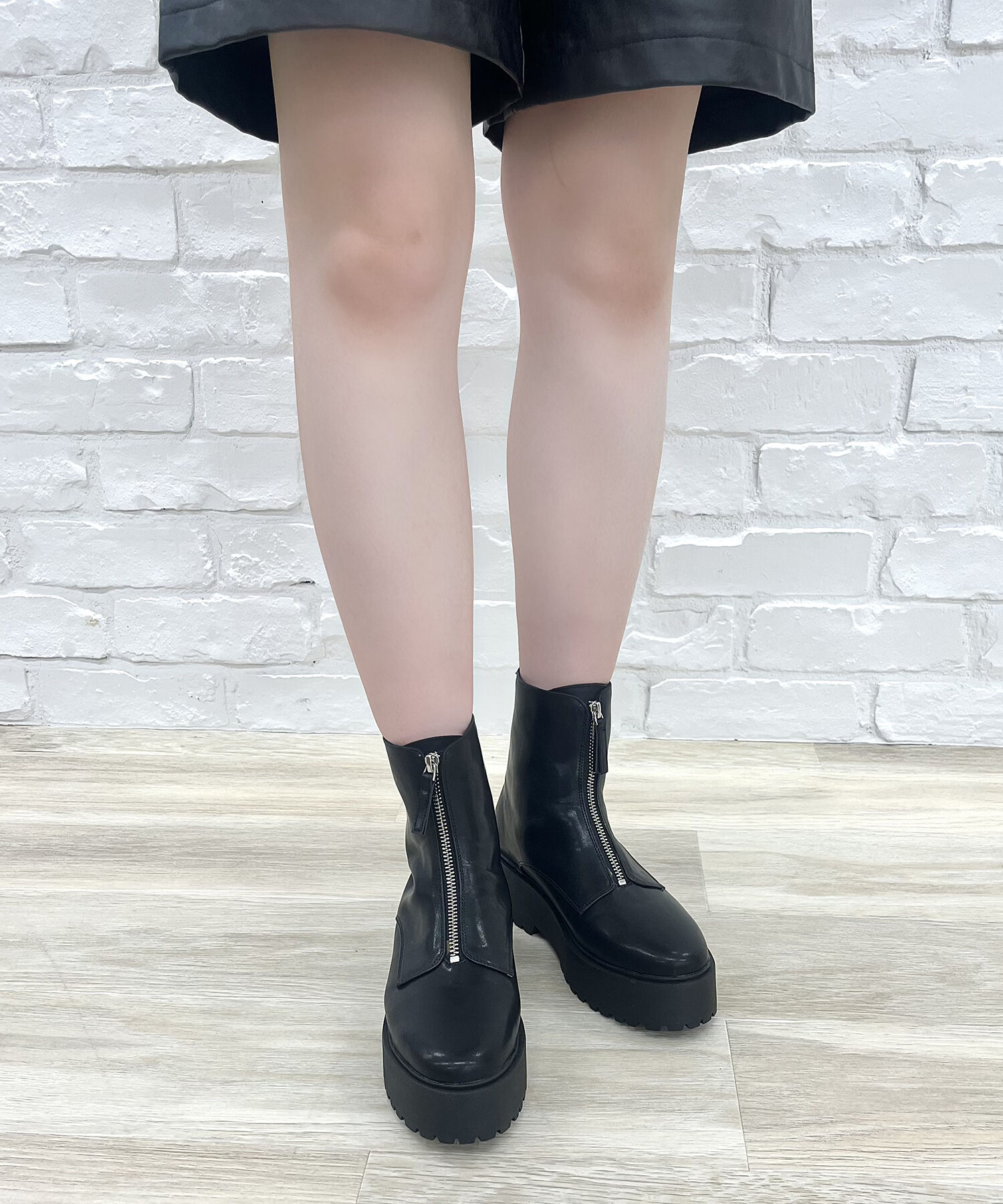 ORiental TRaffic「厚底フロントジップブーツ/31402」|ショートブーツ|