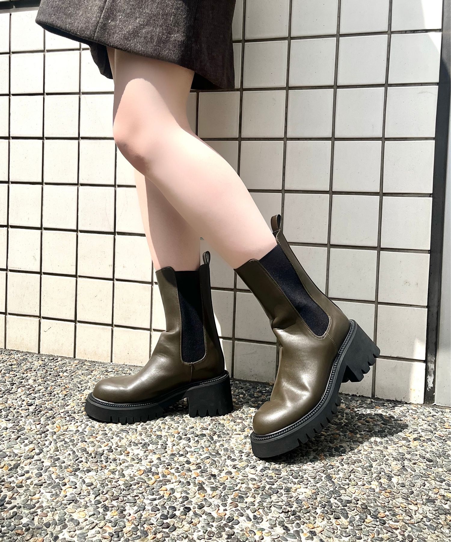 ORiental TRaffic「厚底サイドゴアブーツ/31419」|ショートブーツ|