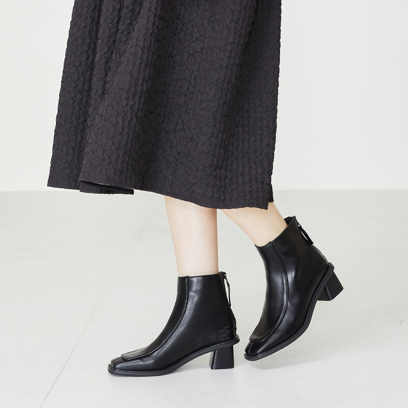 ORiental TRaffic「バックジップモカブーツ/31420」|ショートブーツ|