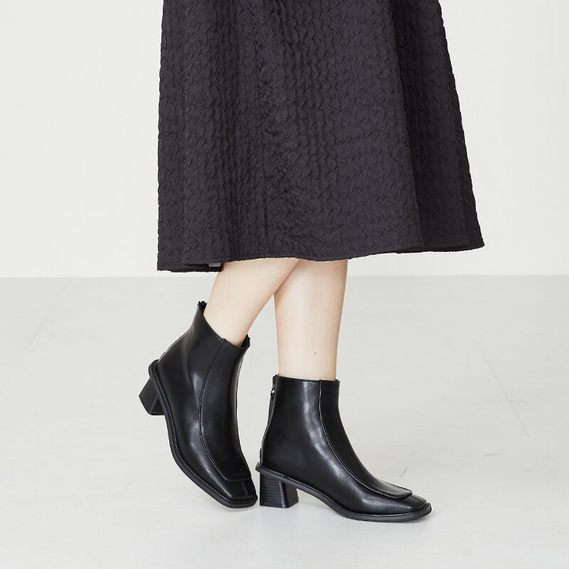 ORiental TRaffic「バックジップモカブーツ/31420」|ショートブーツ|