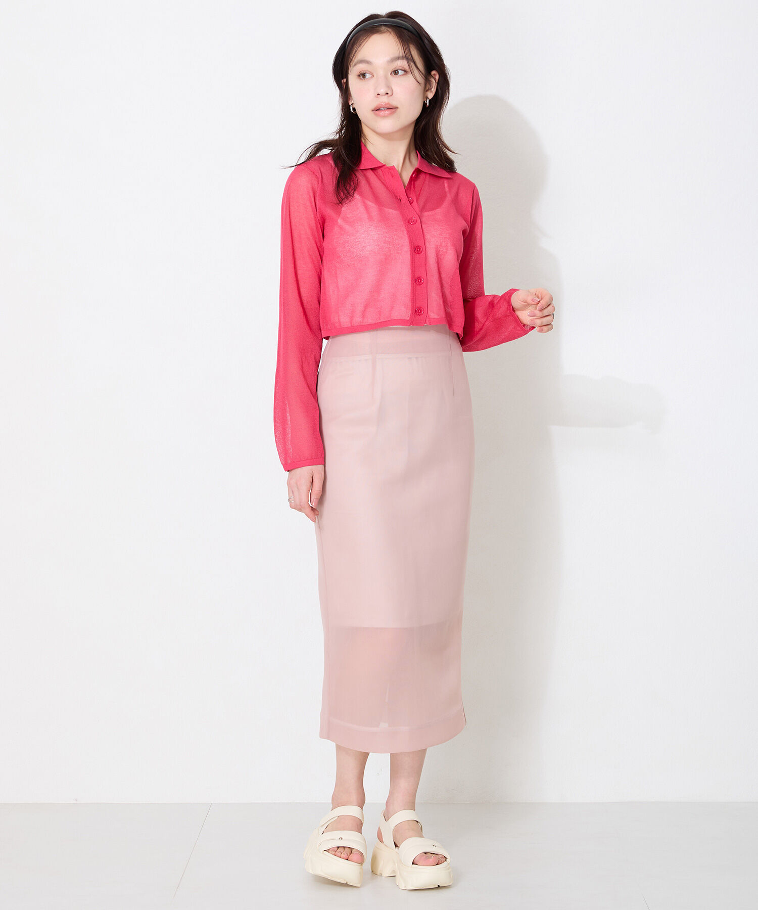 ORiental TRaffic「●2025春夏新作●カットデザインパデット厚底サンダル/51206 サンダル 厚底 トレンド 人気 軽い」|サンダル|